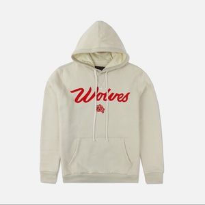 DARC SPORT CURSIVE HOODIE IN CREAM